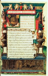 Presentation Manuscript for Matthias Corvinus, from Laudes Bellicae by Alexander Cortesius, Rome, c.1480-90 by Bartolomeo Sanvito